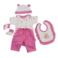 thumbnail image 2 of Cute Bear Romper Pants Hat Bib Calcetines para 17 '' - 18 '', 2 of 9