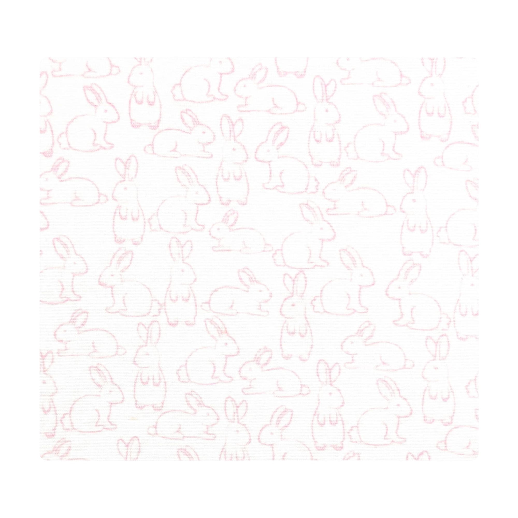 Hudson Baby Unisex Baby Cotton Poly Flannel Receiving Blankets, Wispy Wild Flower Bunny, One Size