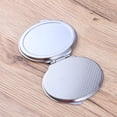 thumbnail image 4 of Miangastore Double-sided Oval Shaped Makeup Mirror Stainless Steel Cosmetic Mirror Foldable Small Makeup Mirror, 4 of 8