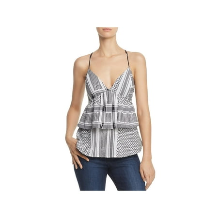 Guess Womens Camisole Ruffle Dress Top