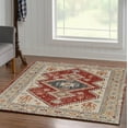 thumbnail image 3 of Great Zero Koble Ivory & Rust 5' x 7'6" Area Rug, 3 of 7