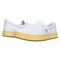 thumbnail image 2 of MaCae Unisex Canvas Slip On Fashion Shoe With Unique Sole, Slip On Shoes, Business Casual Shoes, Canvas Low Top Sneakers - White Colored Band Yellow/Joy Stick, 6M/8W, 2 of 7