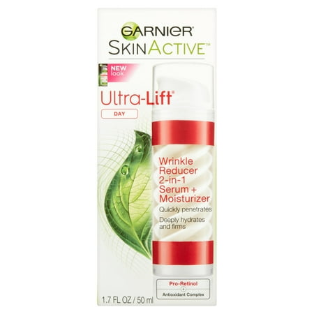Garnier SkinActive Ultra-Lift Wrinkle Reducing Serum + Face Moisturizer with Pro-Retinol, 1.7fl oz