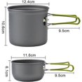 thumbnail image 4 of Picnic Pot Camping Cookware Camping Dishes Outdoor Hiking Cookware Set 2pcs, 4 of 5