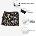 thumbnail image 6 of Balery Mushrooms and Autumn Leaves Men's Boxer Briefs, Soft and Breathable Cotton Underwear with nylon Waistband-Large, 6 of 9