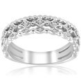 thumbnail image 1 of Vintage Diamond Ring Stackable White gold Wedding Ring Filigree Art Deco Antique, 1 of 3
