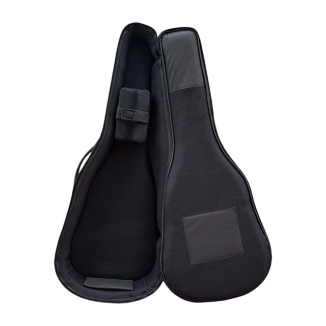 Bag de guitarra protección contra la bolsa de guitarra folk, con forro de espuma, manija lateral, caja de guitarra de almacenamiento de