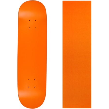 BLANK SKATEBOARD DECK - NEON ORANGE - 8.25  Orange Grip price history on PriceWatchPro