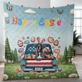 thumbnail image 4 of Happy Easter Great Dane American Flag Truck Bunny Ears Quilt Blanket Danes Dog Lover Gifts Cozy Comforter Throw Blanket - 03001, 4 of 5