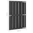 thumbnail image 4 of vidaXL Garden Gate WPC 100x150 cm Grey, 4 of 5