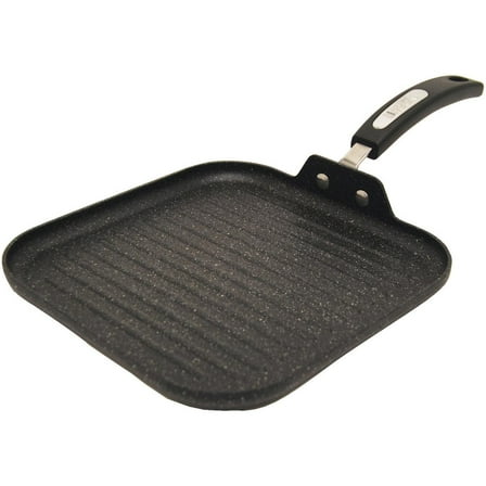THE ROCK by Starfrit 10" Non-Stick Aluminum Grill Pan with Bakelite Handles, 030321-006-000