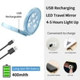 thumbnail image 6 of NEWDERMO LED Compact Mirror with Lights for Makeup(Flower), 6 of 7
