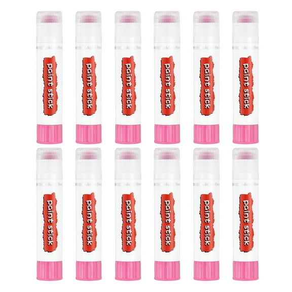 Uxcell Oil Pastels for Artists,12pcs Pastel Crayons Solid Paint Sticks Art Supplies Light Pink(16x80mm)