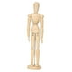 thumbnail image 5 of Maniquí de madera para artistas, animador con soporte, figura humana de oficina, cuerpo flexible 32 cm x 75 cm, 5 of 9