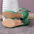 thumbnail image 4 of Viluyesy Womens Heeled Sandals, Open Toe Back Zipper Sexy Mesh Office Wedding Party Shoes Green, 4 of 8