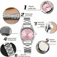 thumbnail image 3 of CHENXI Women Luxury Rhinestone Stainless Steel Quartz Watches Lady Business Watch Dress wife gift Wristwatches Relogio Feminino, 3 of 6