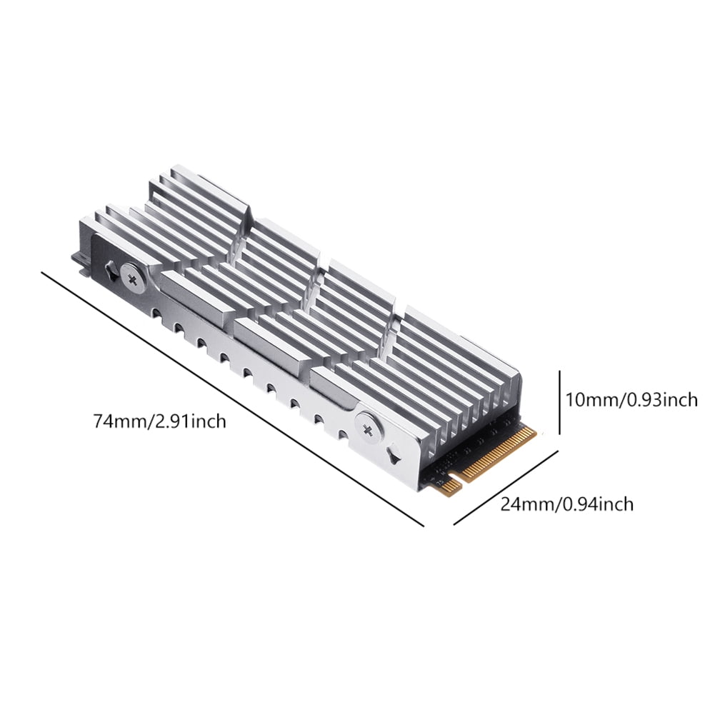 Dissipateur Thermique M.2 En Cuivre Pur - Refroidisseur SSD NVMe 2280 Avec Patins Thermiques Pour PC Portable & PC Fixe