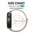 thumbnail image 4 of FIEWESEY Compatible with Garmin Captain Marvel Venu 2S/Vivoactive 4S/Vivomove 3S Rey 18MM Magnetic Stainless Steel Milanese Watch band Replacement Strap Wrist Band for Men/Women(Rose Gold), 4 of 6