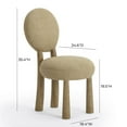 thumbnail image 3 of Sulley Honey Tan Basketweave Dining Chair, 3 of 8