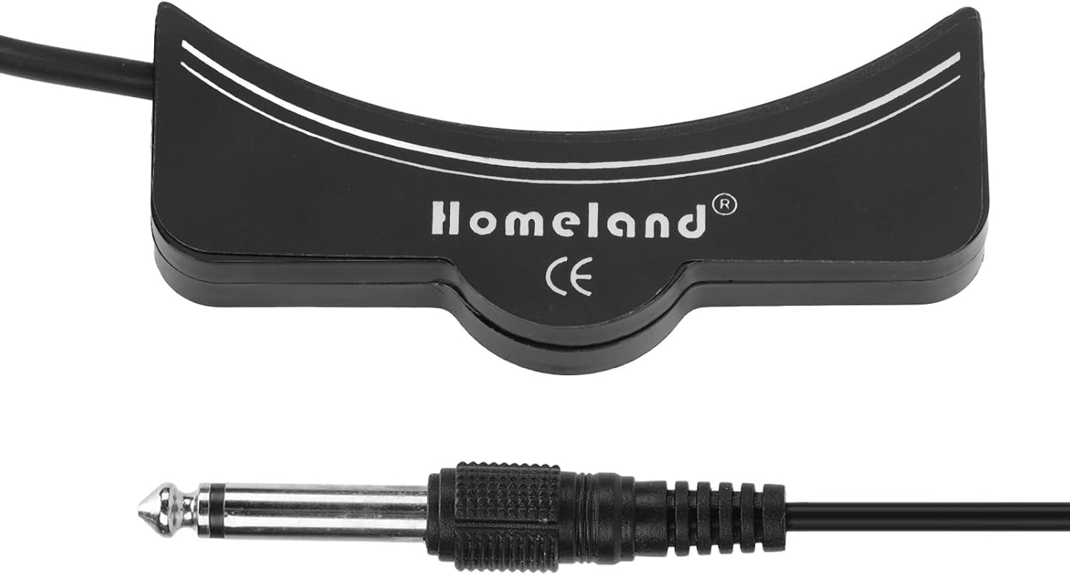Acoustic Guitar Sound Hole Pickup High Sensitivity Magnetic Transducer Low Noise With Audio Cable For Classical Folk Guitars Black