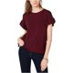 thumbnail image 2 of Michael Kors Blusa con volantes y manga alborotada para mujer, rojo, PS Michael Kors con volantes, 2 of 2
