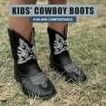 thumbnail image 3 of NORTY Boys Girls Western Boots Classic Cowboy Style with Side Zip & Contrast Stitching, 3 of 8