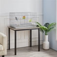 thumbnail image 2 of Alden Design 30" Bird Cage with Slide-Out Tray and Wood Perches, Light Gray, 2 of 7