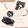 thumbnail image 3 of FORMRS Women Crossbody Purse with Chain Strap Vegan Leather Shoulder Handbag, Colorful Space Cat, 3 of 7