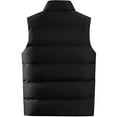 thumbnail image 3 of Capreze Fleece Vest For Women Padded Quilted Puffer Sleeveless Jacket Coats Winter Warm Outwear with Zip Pockets Size S-6XL, 3 of 6