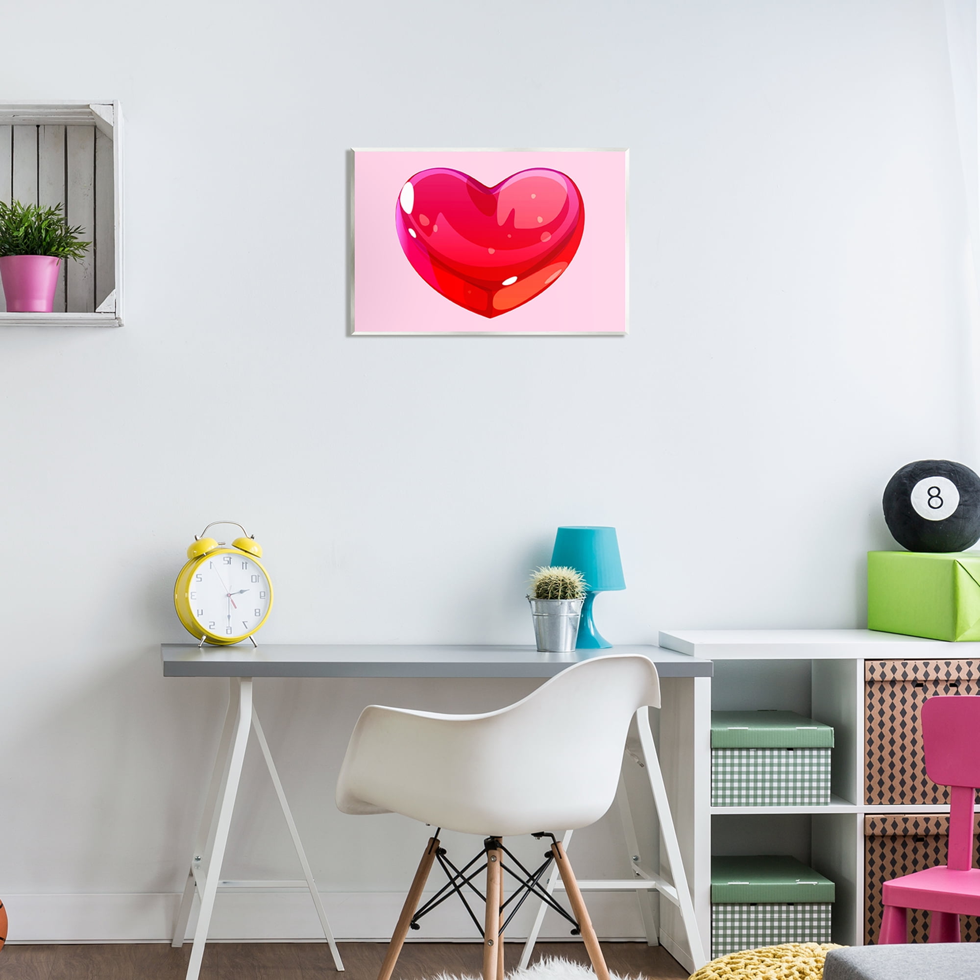 Stupell Industries Red Gummy Heart Food & Beverage Painting Unframed Art Print Wall Art, 19 x 13