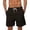A1#-Brown, variant on Men Personalized Beach Shorts - Drawstring Elastic Waist Bottoms, Breathable Summer Pants(Khaki-S)