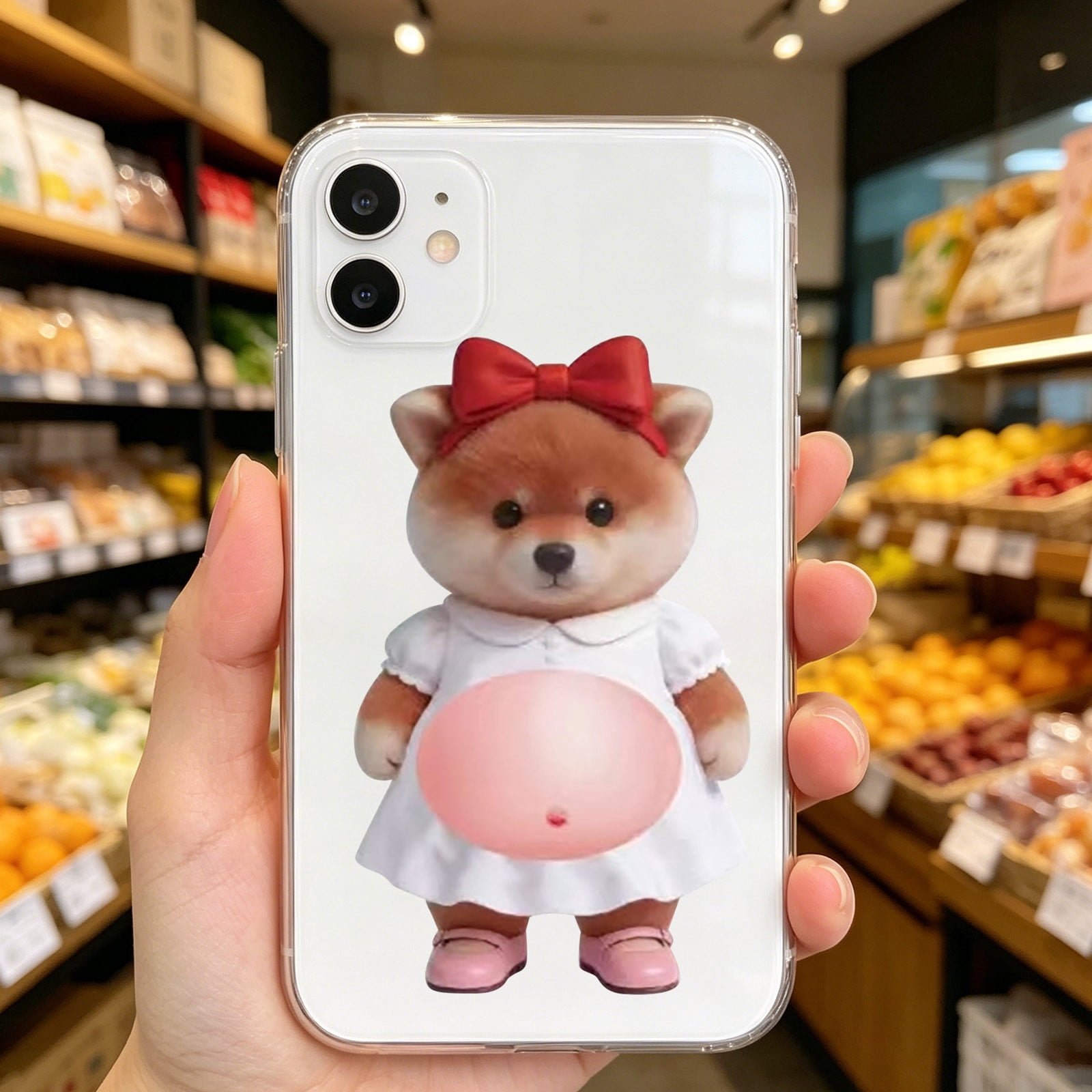 20 Pcs 3D Shiba Inu Dog Belly Stickers, Super Soft Silicone Anti-Collision Stickers, Cute Dog Belly Sticker as Car Door Protector, Table Edge Protector & Cute Decor Sticker for Home and Car