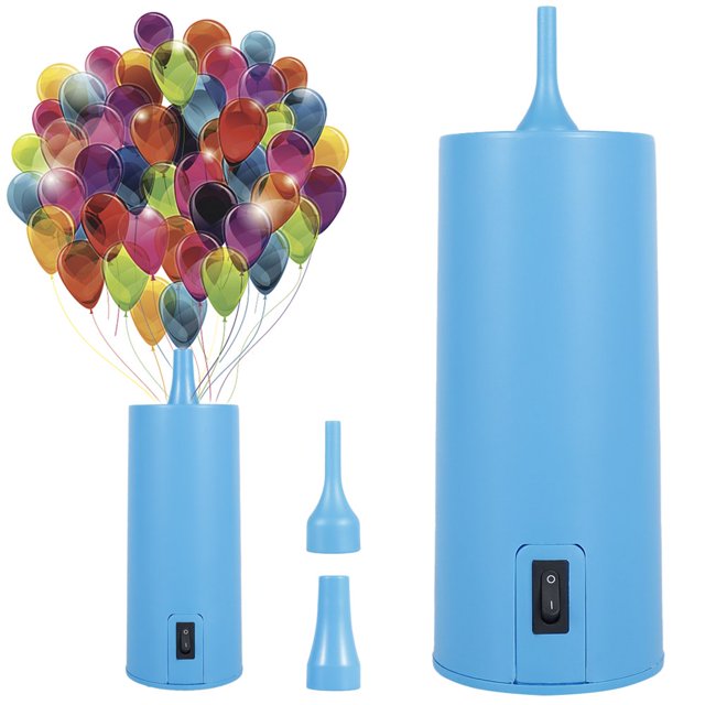 Electric Air Balloon Pump 18W Portable Pump for Latex Animal Balloon Low Noise Balloon Inflator with 2 Air Nozzles Quick and Easy Inflation Balloon Pumping Machine for Parties