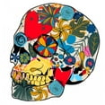 thumbnail image 2 of Skull Wall Decal Mural by Wallmonkeys Vinyl Peel & Stick Graphic for Boys (18 in H x 17 in W), 2 of 4