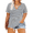 A105-White Black Striped, variant on Womens Tops Plus Size Summer Shirts Black Leopard V Neck Fashion Short Sleeve Tee Loose Fit Tunics Spring Blouses Casual Pullover XL 14W 16W