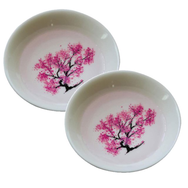 Oleegame 2PC Glass Bottle Printing Flower Changes When Hot or Cold Color Changing Ceramic Coffee Cup Bowl