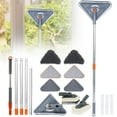 thumbnail image 3 of Hvxrjkn 82 Inch Wall Mop with Long Handle Wall Cleaning Mop with 39.8-82 Inch Extension Pole 360° Rotatable Wall Cleaner Mops Triangle Mop Kit for Walls Ceiling Window Skirting, 3 of 10