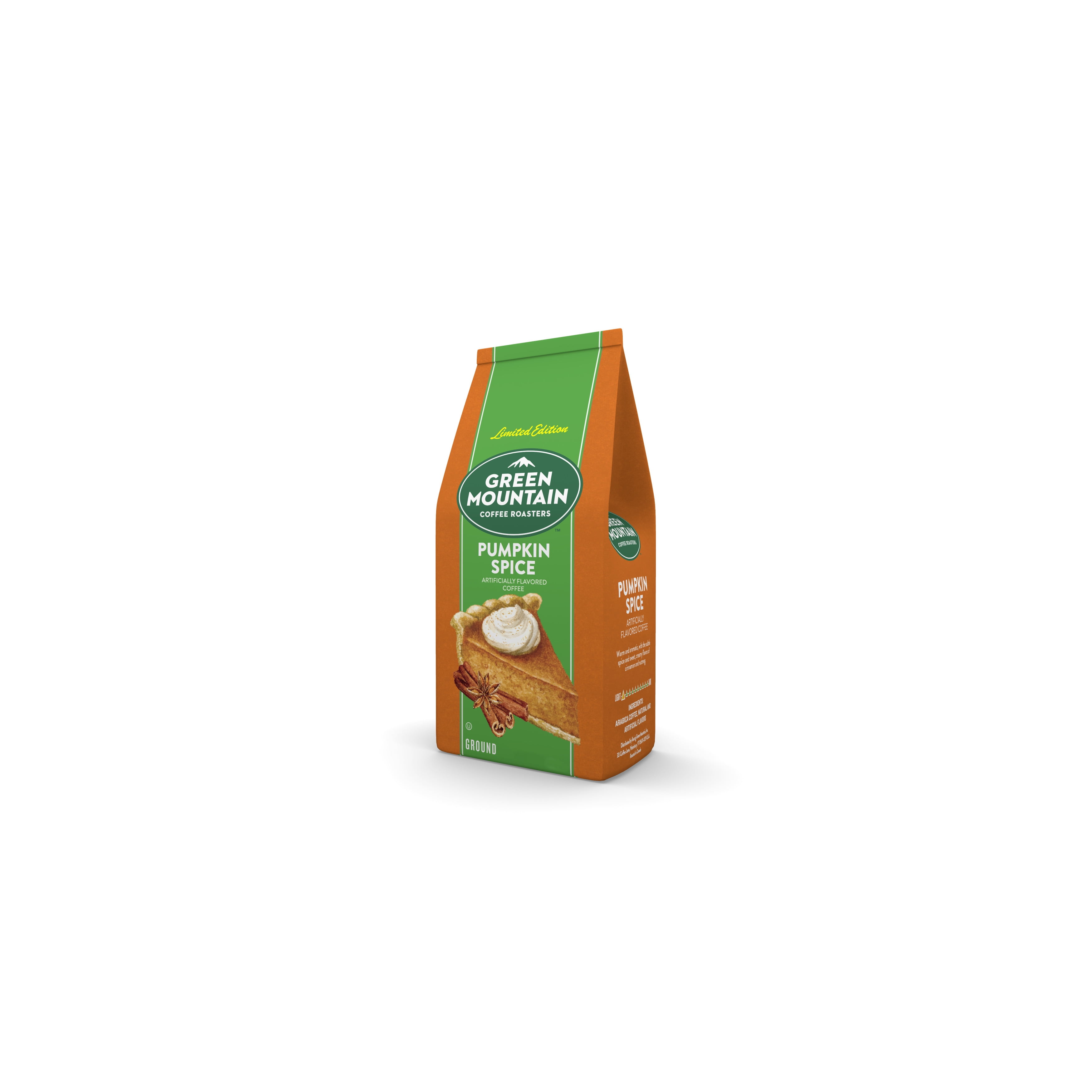 Green Mountain Coffee Roasters Pumpkin Spice, Light Roast, Ground Coffee, 10 oz