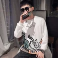 thumbnail image 5 of Camisetas para hombre, camisetas con gráficos de manga corta con dibujos animados, ropa blanca estampada para hombre, sudaderas con grafiti, anime It Xl, corte regular, algodón, nuevas A, 5 of 5