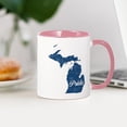 thumbnail image 3 of CafePress - Michigan Pride Mug - 11 oz Ceramic Mug - Novelty Coffee Tea Cup, 3 of 4
