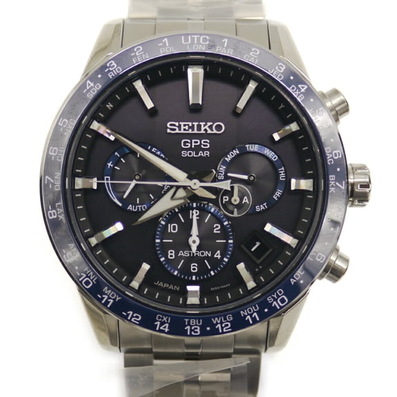 Pre-Owned Seiko Astron SBXC001 5X53 Solar GPS Satellite Radio Wave Correction... (Good)