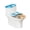 Starfish, variant on HELLHERO Merry Christmas Christmas Tree Light Strip Toilet Seat Cover Replacement of 2 Pcs Set Universal Bathroom Seat Covers Machine Washable Hotel Home