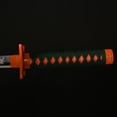 thumbnail image 3 of Wooden Cosplay Anime Swords, Kochou Shinobu Samurai Sword, White 40 in, 3 of 6