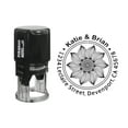 thumbnail image 1 of Printtoo Black Wedding Invitation Address Personalized Self Inking Address Rubber Heavy Duty Stamp Wedding Invitation Round Custom Stamper-50 mm Diameter, 1 of 6