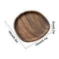 thumbnail image 3 of SHIMELE Wooden Tea Tray Dry Tea Tray Storage Tray for Cups Candy Fruit Serving - Brown Round Wooden Platter for Tea Brewing and Snack Organization, 3 of 6