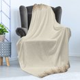thumbnail image 4 of Oriental Soft Flannel Fleece Throw Blanket, Abstract Geometrical Elements Inspirations Symmetrical Shapes, Cozy Plush for Indoor and Outdoor Use, 50" x 60", Brown and Ivory, by Ambesonne, 4 of 5