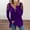 Purple#382, variant on Womens Tops Lady's Tops V Neck Hollow Sleeve Rhinestone Solid Blouse Tunic T-Shirt Womens Tops Dressy Casual