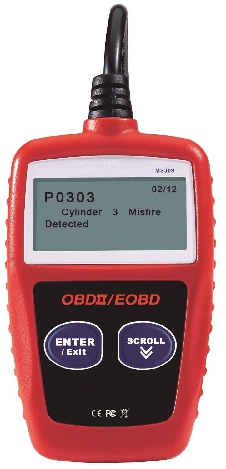 Viewing Freeze Frame Data and Retrieving I//M Readiness Smog CAN Diagnostic Tool Autel MaxiScan MS309 Universal OBD2 Scanner Engine Light Fault Code Reader Reading /& Erasing Codes