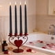 thumbnail image 4 of Velas Roscadas Galvanizadas Con Parafina Velas de cera de poste largo con rosca galvanizada negra de 4 piezas para decoración romántica de bodas y restaurantes. JASKFLY, 4 of 9