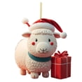 thumbnail image 2 of 2025 New Christmas Goat Creative Ornament Acrylic Hanging Decoration for Christmas Trees/ Christmas Cute Cartoon Goat Ornament D, 2 of 5